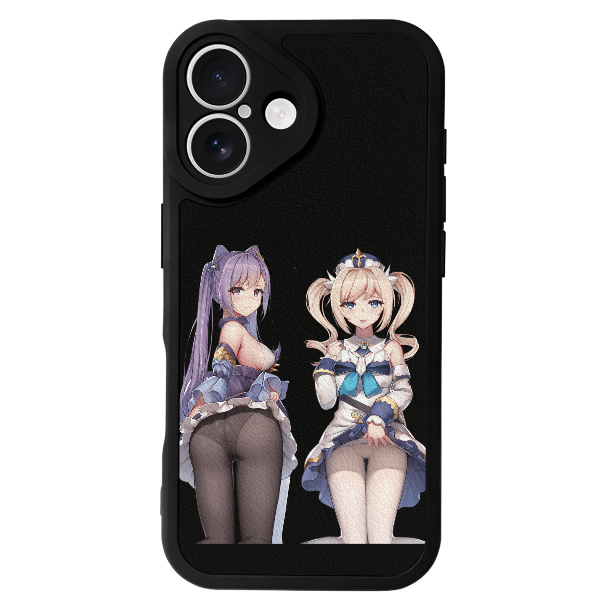 げんし神 刻晴 こくせい genshin Kokusei 【iPhone 16シリーズ対応】シリコンスマホケース（レザー調） 材質：シリコン